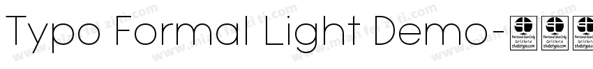 Typo Formal Light Demo字体转换